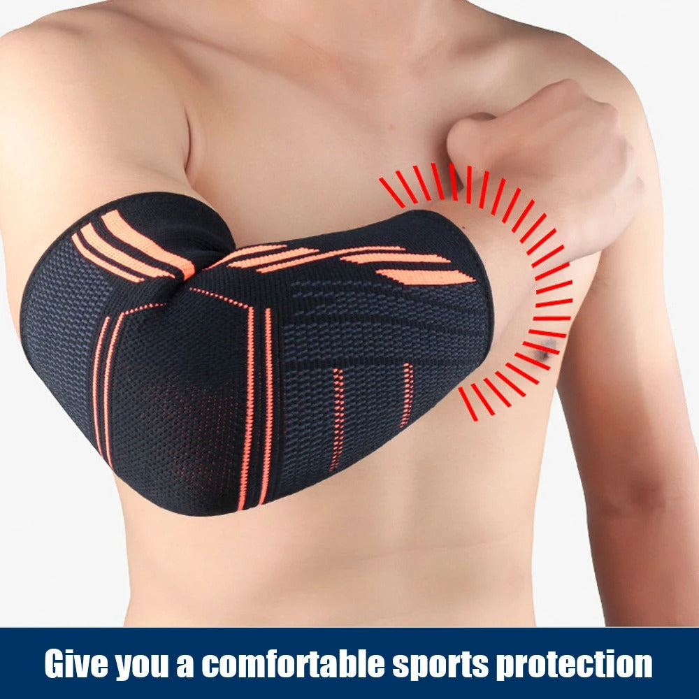 Premium Elbow Support Brace for Sports, Tennis, Golf & Basketball - Elastic Compression Sleeve, Anti-Slip Design for Elbow Pain Relief, Arthritis & Tendonitis Protection, Unisex, 1PC