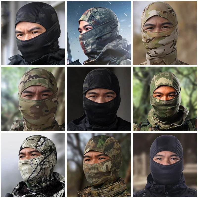 Premium Tactical Balaclava Full-Face Mask – Windproof, Dustproof Hunting, Cycling, and Wargame Headgear, Multicam Bandana Neck Gaiter for Outdoor Sports, Skiing, Climbing, and Motorcycle Use