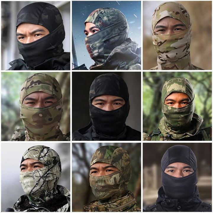 Premium Tactical Balaclava Full-Face Mask – Windproof, Dustproof Hunting, Cycling, and Wargame Headgear, Multicam Bandana Neck Gaiter for Outdoor Sports, Skiing, Climbing, and Motorcycle Use
