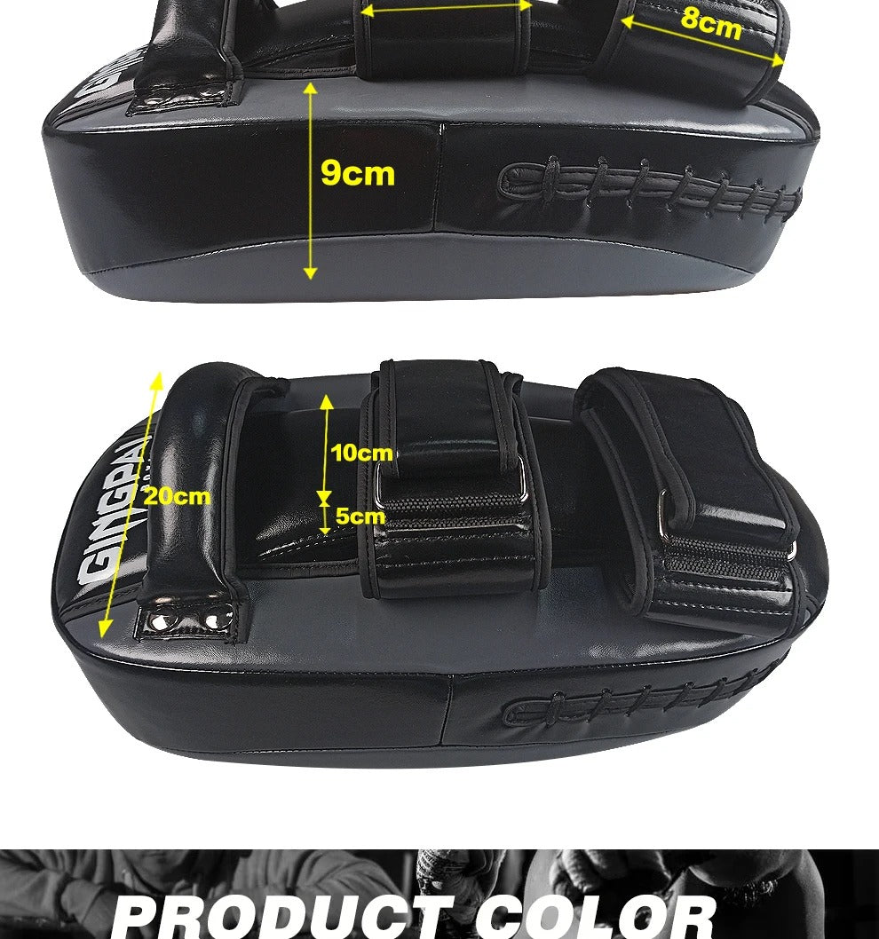 Premium Boxing Mitts Focus Punch Pads – High-Quality Training Target for Kickboxing, Muay Thai, Taekwondo & Karate – Combat Curved Pads for Boxing and Martial Arts Practice