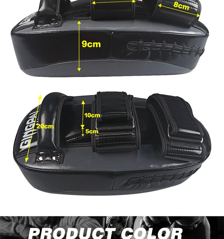 Premium Boxing Mitts Focus Punch Pads – High-Quality Training Target for Kickboxing, Muay Thai, Taekwondo & Karate – Combat Curved Pads for Boxing and Martial Arts Practice