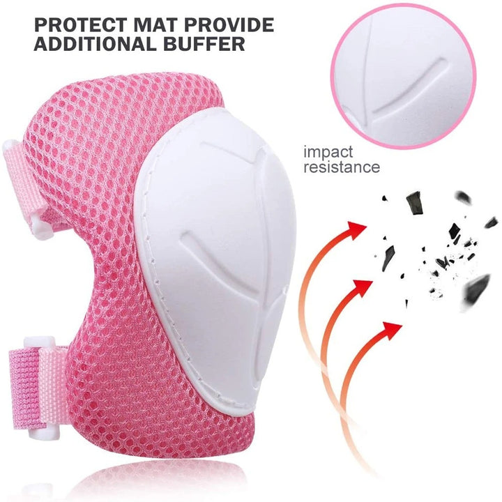 Premium Kids Knee Pads, Elbow Pads & Wrist Guards Safety Set for Ages 3-7, Adjustable Protective Gear for Boys & Girls, Perfect for Skating, Cycling, Skateboard – 6 Pieces