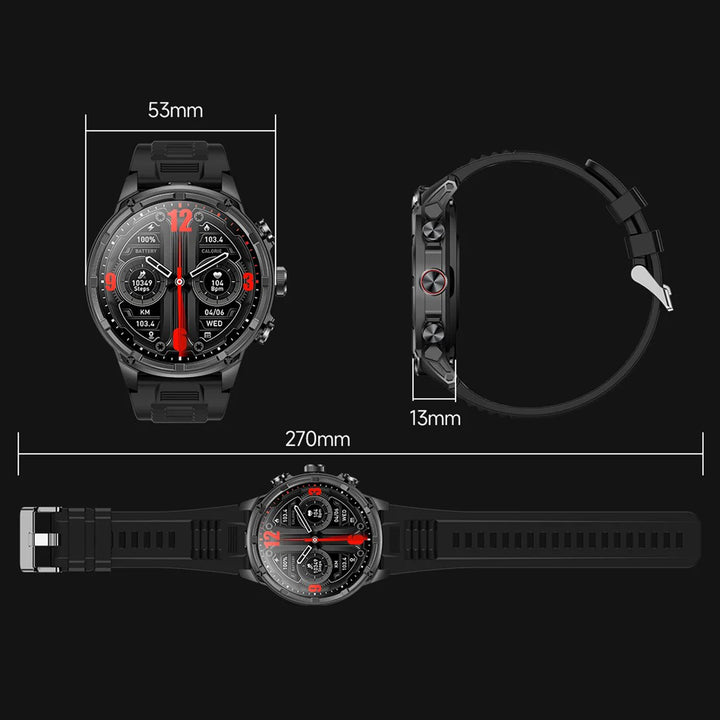 Premium Smartwatch with NFC & Bluetooth Headset – TWS Music & Talk, Sports Tracking, Sleep Monitoring, Camera Control, Music Control, Smart Alarm, Waterproof, Compatible with Android & iOS