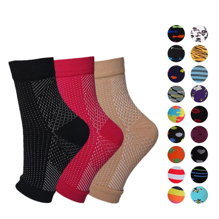 Premium Ankle Support Compression Sleeves – Breathable Sports Brace for Men & Women, Running & Outdoor Protection, 1/3/5 Pairs, Adjustable Fit, Comfortable Support
