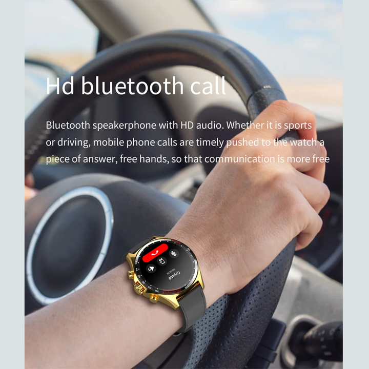 Premium Outdoor Sports GPS Smart Watch for Men – Bluetooth Call, HD AMOLED Screen, Health Monitoring, Compass, IP68 Waterproof, Multi-Sport Mode, Sleep & Blood Oxygen Monitoring, Music Control