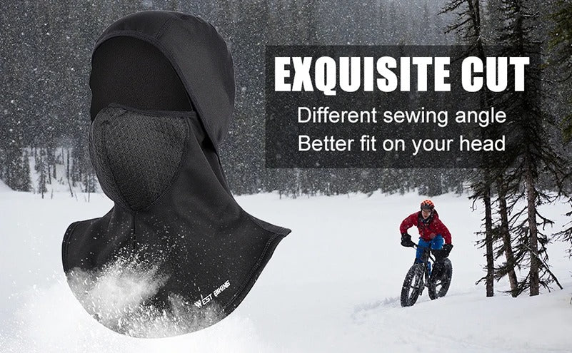 Premium Winter Cycling Face Mask – Fleece Thermal Balaclava, Windproof Ski Mask, Snowboard Cap, Adjustable Drawstring, Nylon Lycra for Ultimate Warmth and Comfort