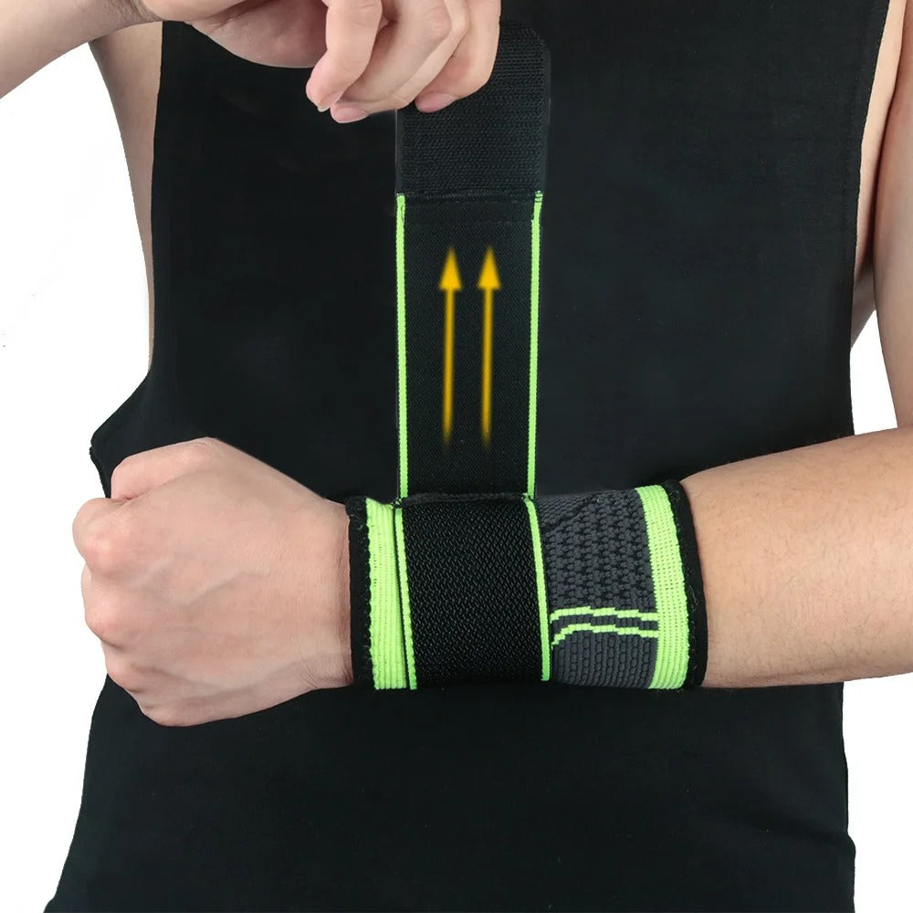 Premium Sports Wrist Guards – Lightweight Adjustable Wristbands for Basketball, Badminton, Volleyball & Fitness, Pressurized Winding for Wrist Stabilization, Universal Fit, Durable and Comfortable
