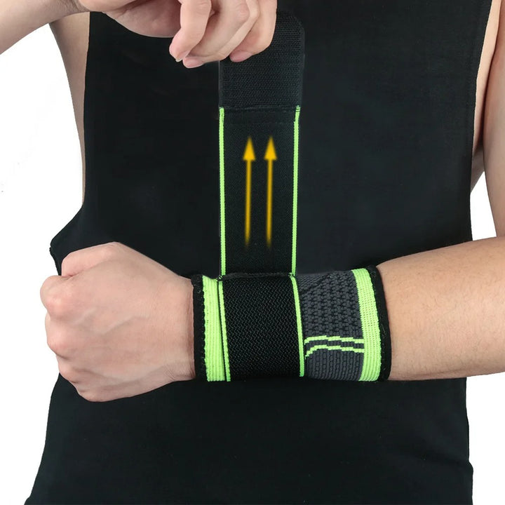 Premium Sports Wrist Guards – Lightweight Adjustable Wristbands for Basketball, Badminton, Volleyball & Fitness, Pressurized Winding for Wrist Stabilization, Universal Fit, Durable and Comfortable