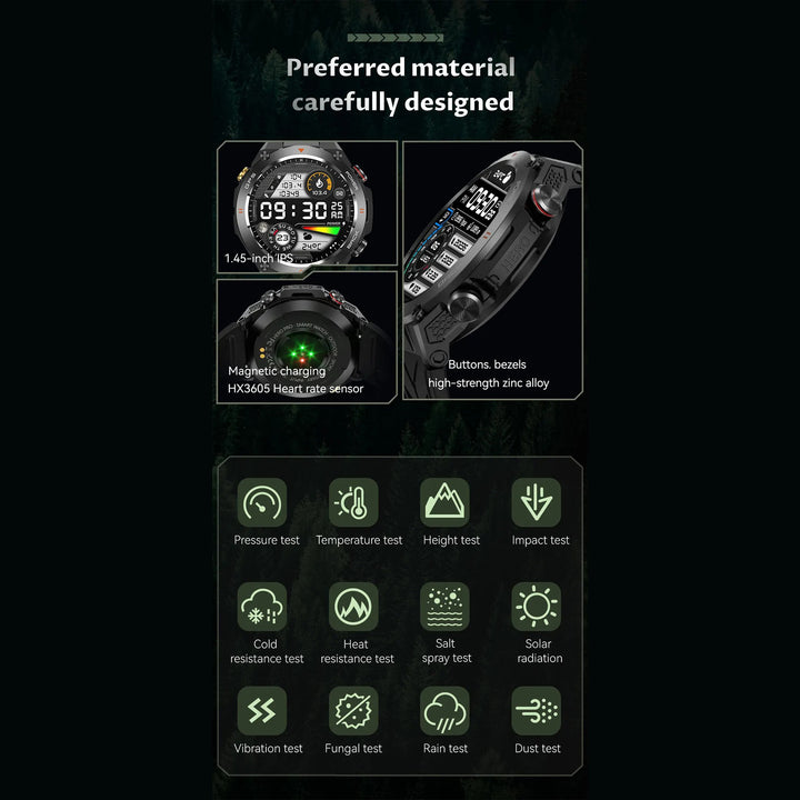 Premium Waterproof Sports Watch for Men and Women – 50M Waterproof, Dual Time, Pedometer, Stopwatch, Alarm, Countdown, Shockproof, EL Backlight, Lightweight Military Clock