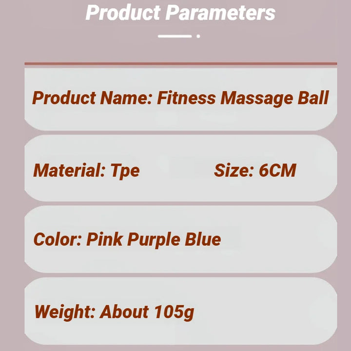 Premium TPE Fascia Massage Ball for Muscle Relaxation, Stress Relief, and Trigger Point Therapy – Lacrosse Ball for Yoga, Fitness, and Pain Relief