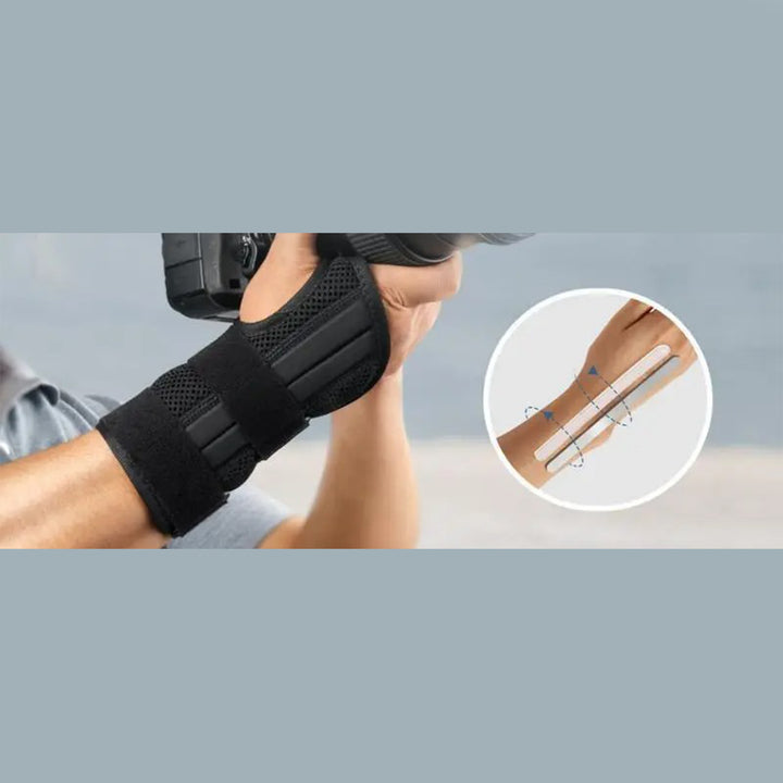 Premium Carpal Tunnel Wrist Brace – Stabilizing Support for Men & Women, Adjustable Hand Support Splint for Sprains, Tendonitis, Pain Relief, Ergonomic Design, Lightweight & Breathable, Ideal Night Immobilizer
