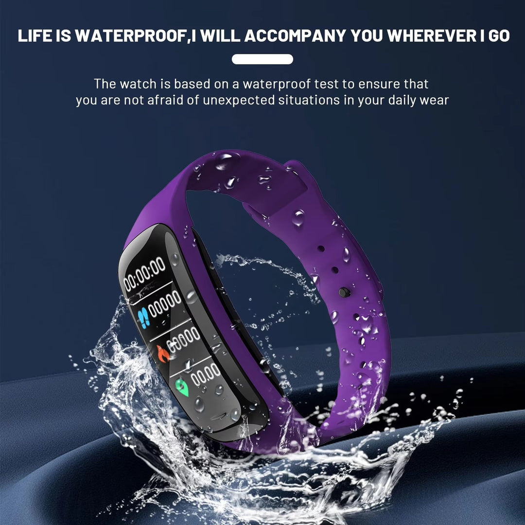Premium Smart Fitness Watch – Heart Rate, Blood Pressure, Step Counting, Sleep Monitoring, Sports Tracker, Bluetooth, Multi-Sport Mode for Men & Women, Waterproof Wristband