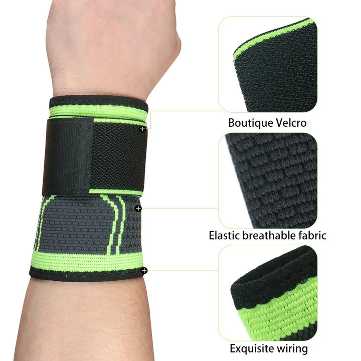 Premium Sports Wrist Guards – Lightweight Adjustable Wristbands for Basketball, Badminton, Volleyball & Fitness, Pressurized Winding for Wrist Stabilization, Universal Fit, Durable and Comfortable