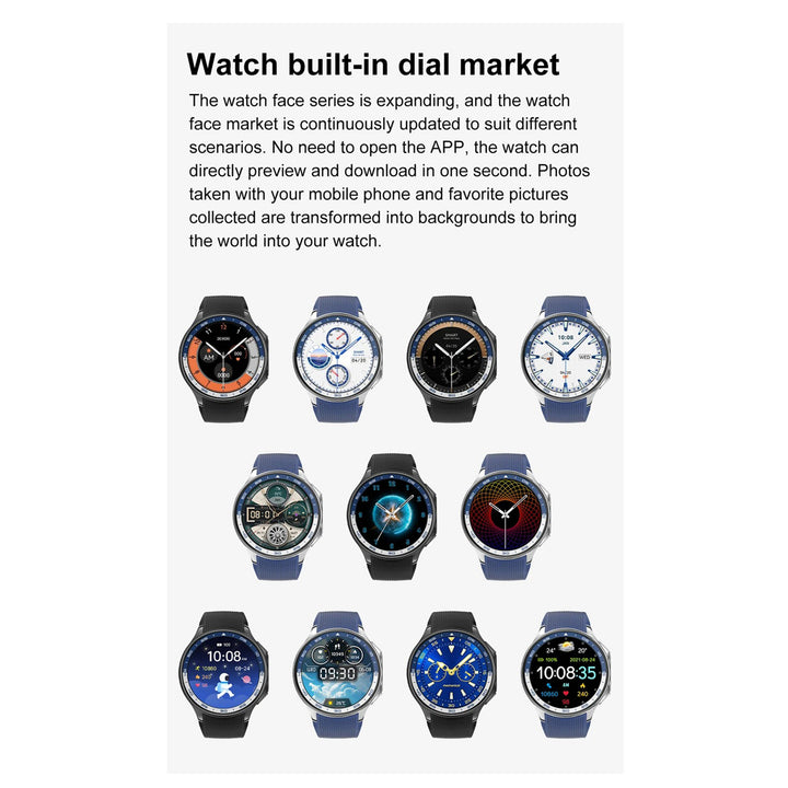 Premium Smartwatch for Men – 1.43'' 3D Surround Vision Display, 4GB RAM, 32GB Storage, Bluetooth Calling, Waterproof, Heart Rate & Sleep Monitoring, MP4 Video Playback, Voice Assistant