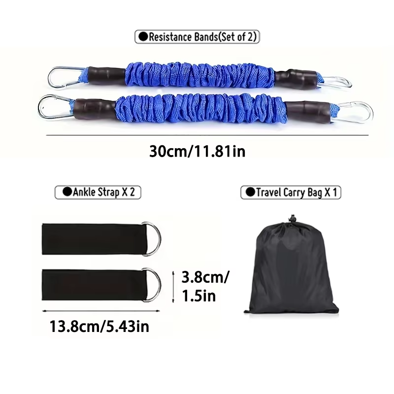 Premium Boxing Resistance Band Set – Leg Strength & Agility Training Strap System for MMA, Muay Thai, Boxing, Basketball & Fitness – Adjustable, High-Quality Resistance Bands for Explosive Power