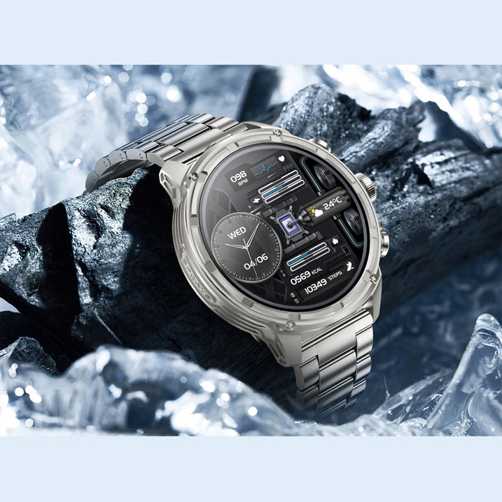Premium Smartwatch with NFC & Bluetooth Headset – TWS Music & Talk, Sports Tracking, Sleep Monitoring, Camera Control, Music Control, Smart Alarm, Waterproof, Compatible with Android & iOS