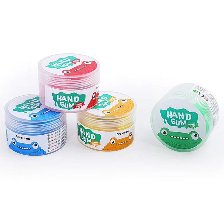Premium Stress Relief Hand Putty Set – 4 Pcs Soft & Stretchy Silicone Therapy Putty for Finger Training, Decompression, and Children's Gifts – Non-Sticky, Bounceable & Durable