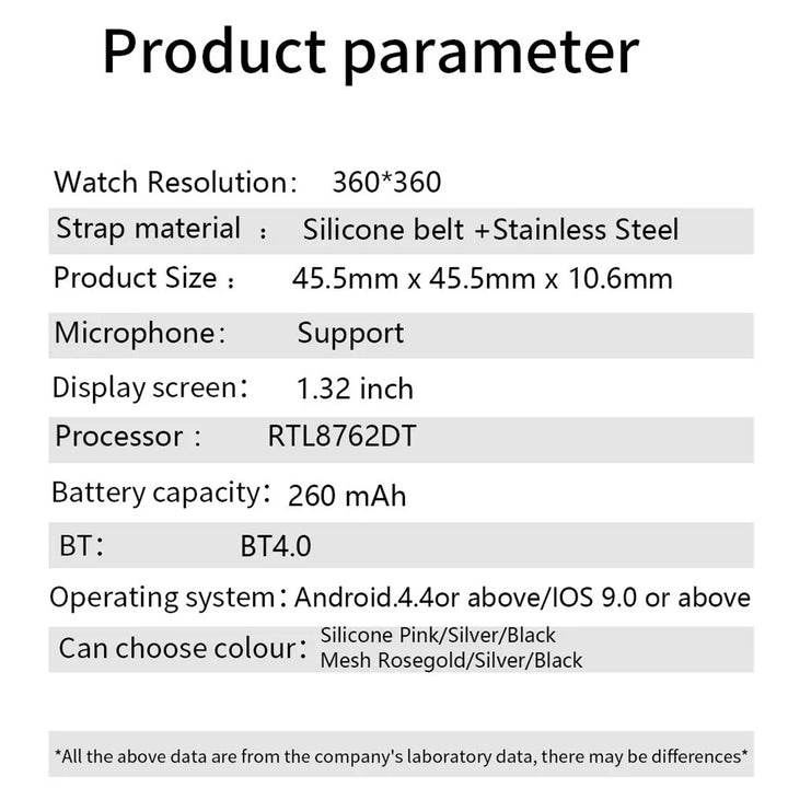 Premium Smartwatch for Women – Bluetooth Call, 100+ Sports Modes, Fitness Tracker, DIY Dials, Stylish Rosegold Design, Waterproof, Compatible with iOS & Android