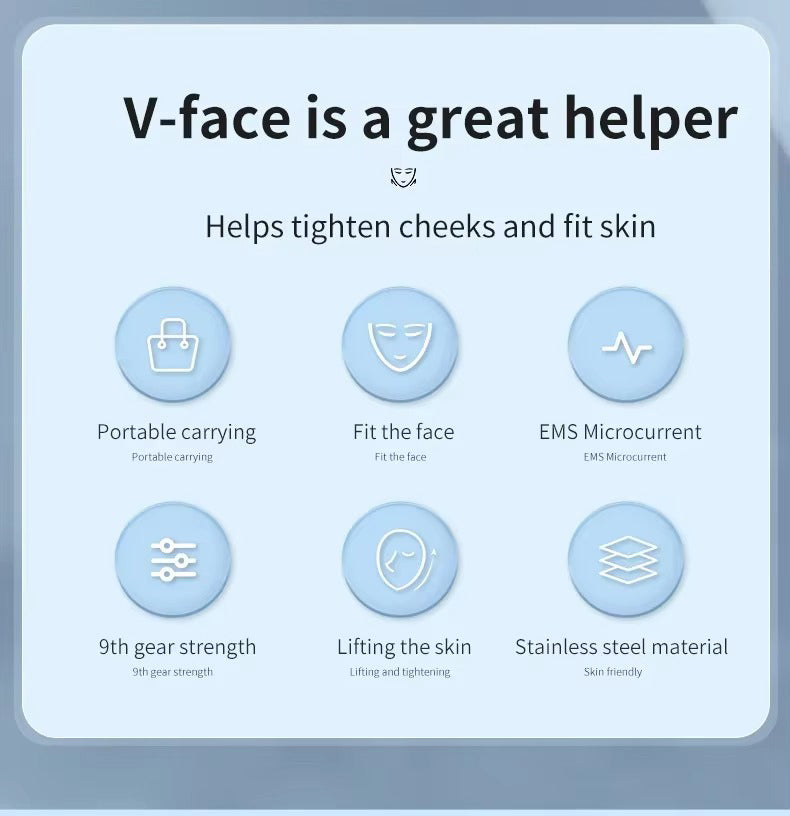 Premium Vibration Chin-Up Facial Lifting Massager – EMS V-Line Beauty Device for Double Chin Removal, Face Shaping, and Skin Firming, Adjustable and Portable with 5-7 Massage Modes