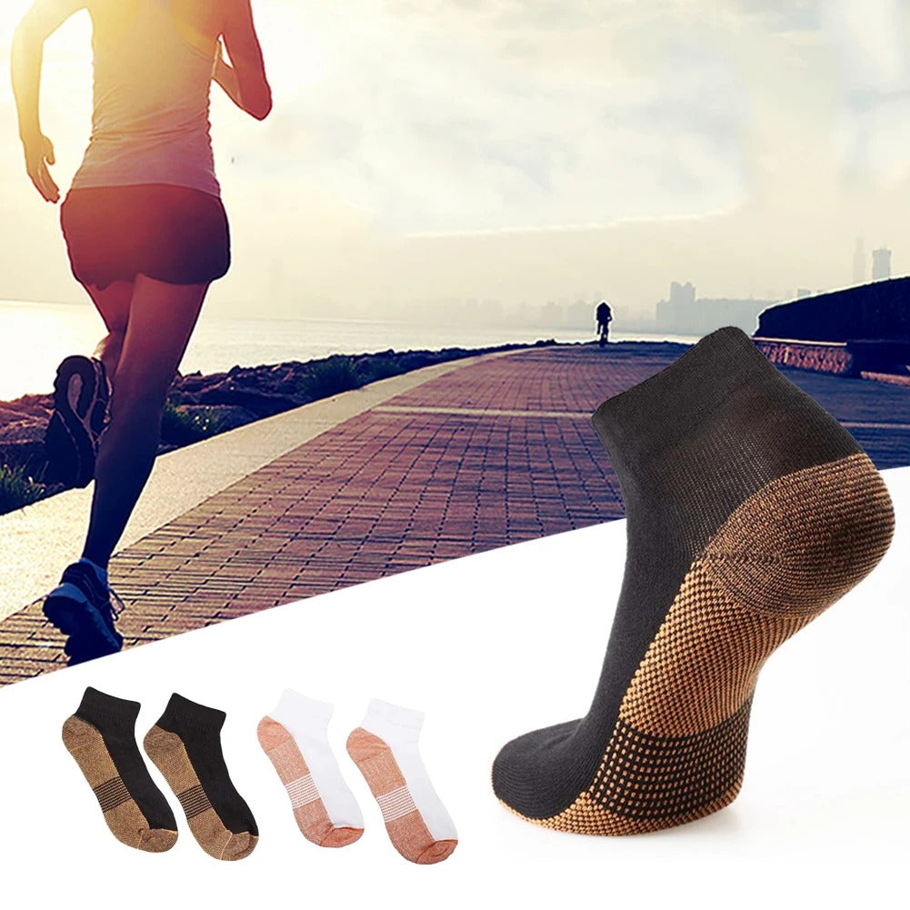 Premium Plantar Fasciitis Compression Socks for Foot Support – Breathable Ankle & Heel Arthritis Relief – Lightweight Arch Support Sport Socks for Running, Hiking & Travel – Anti-Odor, Moisture-Wicking Fabric – 2 Pairs