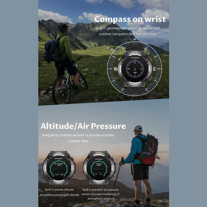 Premium Waterproof Sports Watch for Men and Women – 50M Waterproof, Dual Time, Pedometer, Stopwatch, Alarm, Countdown, Shockproof, EL Backlight, Lightweight Military Clock