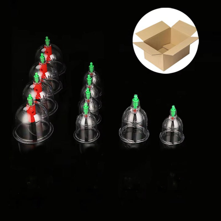 Premium Cupping Therapy Set – Vacuum Suction Cups for Massage, Anti-Cellulite, and Physiotherapy, Relieves Back, Neck, and Leg Pain, Improves Blood Flow, and Encourages Relaxation, Easy-to-Use with Pistol Grip Pump
