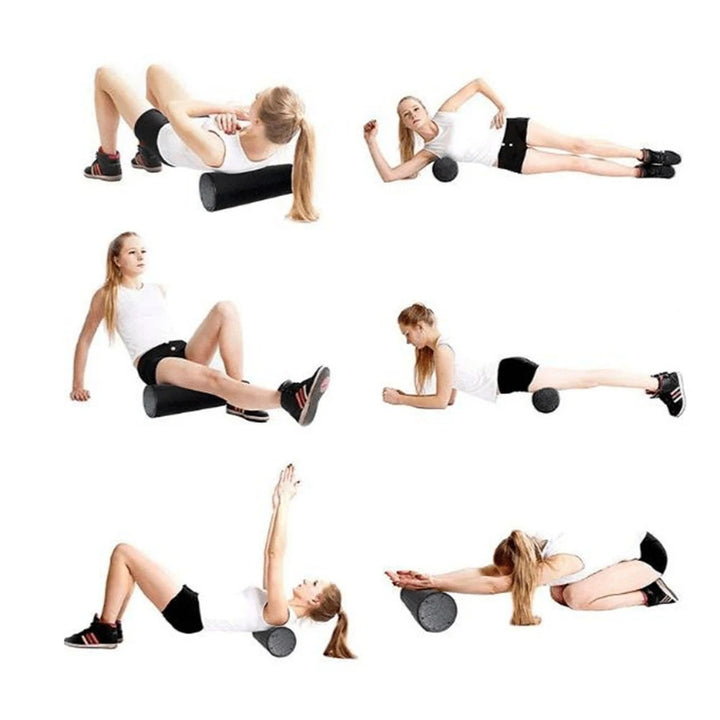 Premium High-Density Foam Roller for Back Stretching, Yoga, Pilates & Muscle Recovery, Firm Full-Body Athletic Massage Tool for Post-Workout Flexibility, Deep Tissue Therapy, 36x6 inch