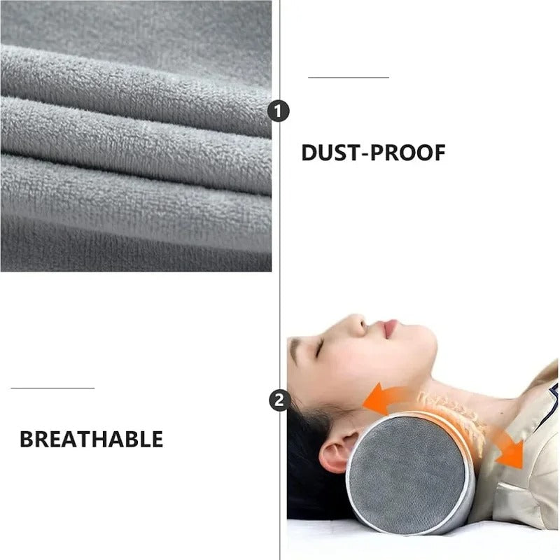 Premium Memory Foam Roll Pillow – Therapeutic Neck, Knee, & Leg Support – Cylinder Bolster for Sleeping, Back & Side Sleepers – Pain Relief, Spinal Alignment, Removable Cooling Cover – Ergonomic & Durable