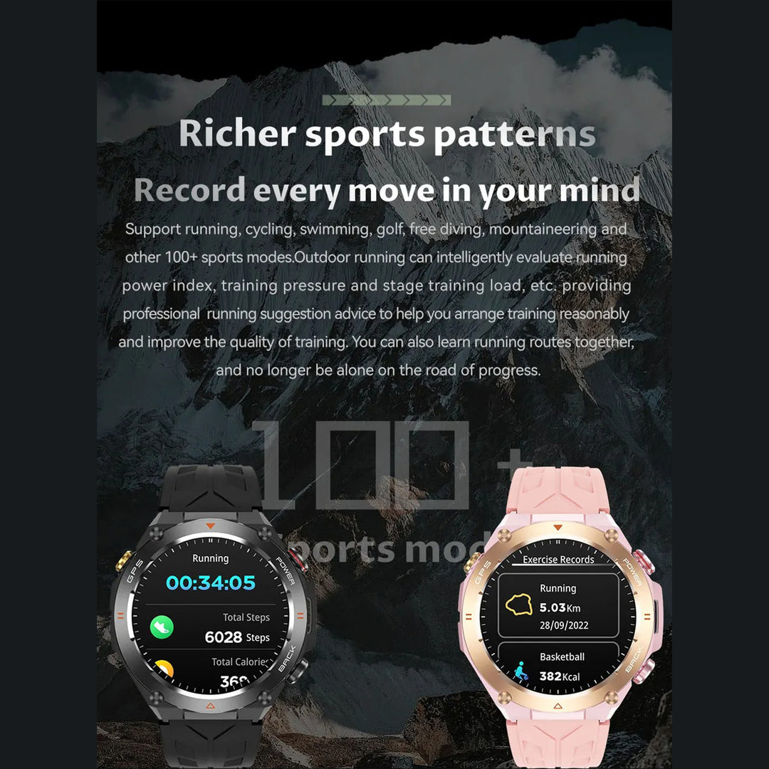 Premium Waterproof Sports Watch for Men and Women – 50M Waterproof, Dual Time, Pedometer, Stopwatch, Alarm, Countdown, Shockproof, EL Backlight, Lightweight Military Clock