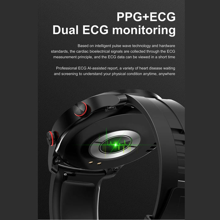 Premium Smartwatch for Men – Full Circle Touch Screen, Bluetooth Call, Waterproof, Heart Rate & Blood Pressure Monitoring, Sports Activity Tracker