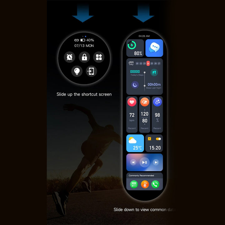 Premium Smartwatch for Men – 1.53'' AMOLED HD Screen, GPS, NFC, Bluetooth Calling, IP68 Waterproof, Heart Rate & Blood Pressure Monitoring, AI Voice Assistant, Sports & Fitness Tracker, 2024