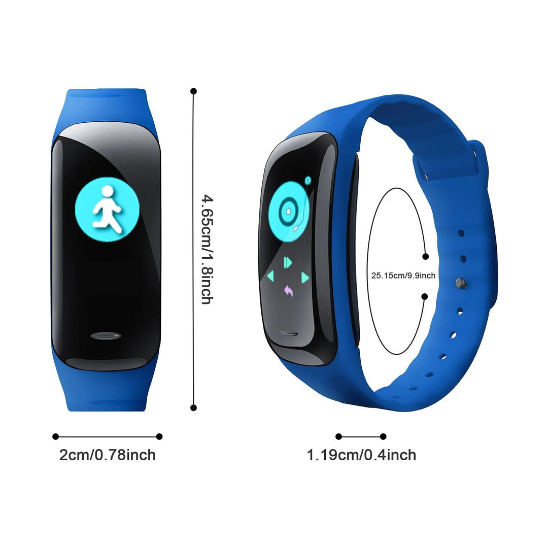 Premium Smart Fitness Watch – Heart Rate, Blood Pressure, Step Counting, Sleep Monitoring, Sports Tracker, Bluetooth, Multi-Sport Mode for Men & Women, Waterproof Wristband