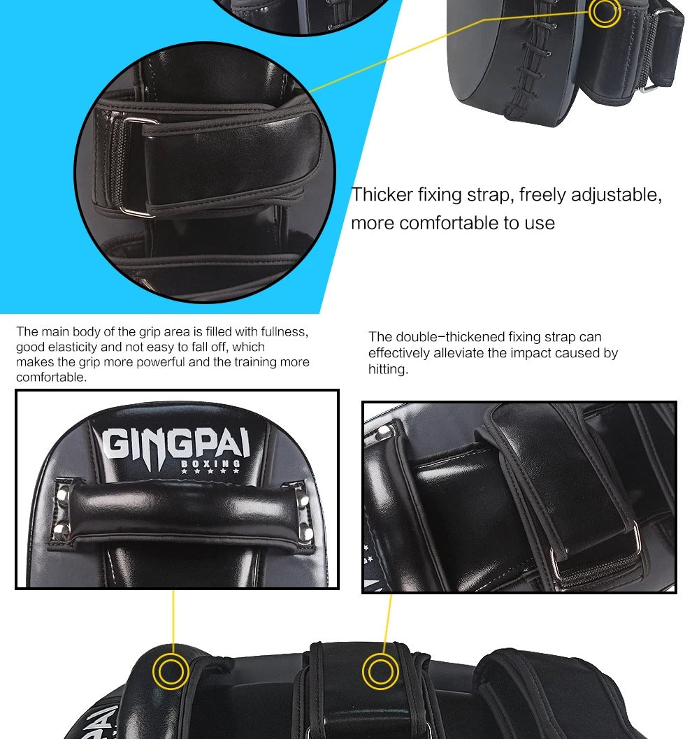 Premium Boxing Mitts Focus Punch Pads – High-Quality Training Target for Kickboxing, Muay Thai, Taekwondo & Karate – Combat Curved Pads for Boxing and Martial Arts Practice