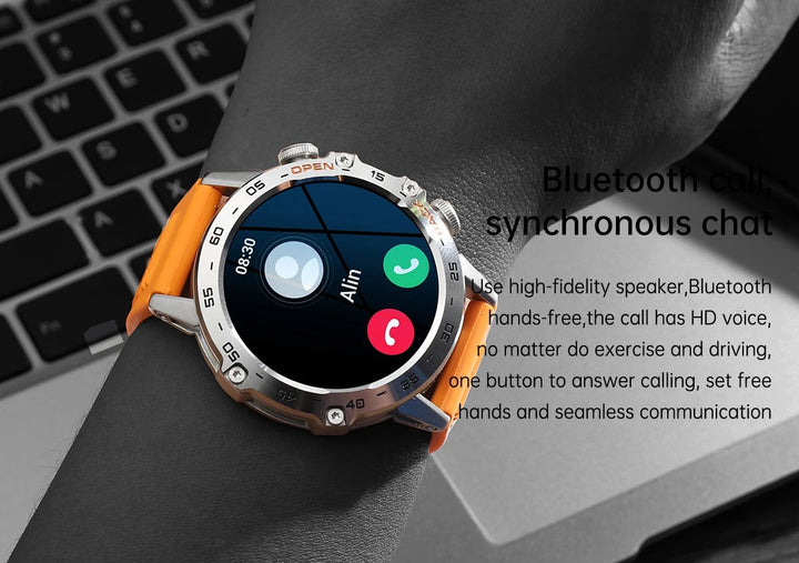 Premium Bluetooth Call Smartwatch for Men - IP67 Waterproof, 1.39-inch Display, Fitness Tracker, Sports Modes, Compatible with Android & iOS