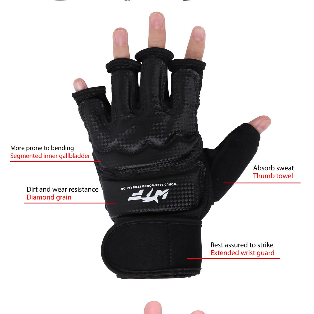 Premium Boxing Gloves for Adults & Kids – Half Finger Design for MMA, Muay Thai, Karate, Taekwondo & Fitness – High-Quality PU Leather, Breathable Mesh – Multiple Sizes (S-XXL)