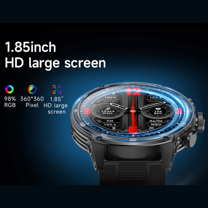 Premium Smartwatch with NFC & Bluetooth Headset – TWS Music & Talk, Sports Tracking, Sleep Monitoring, Camera Control, Music Control, Smart Alarm, Waterproof, Compatible with Android & iOS