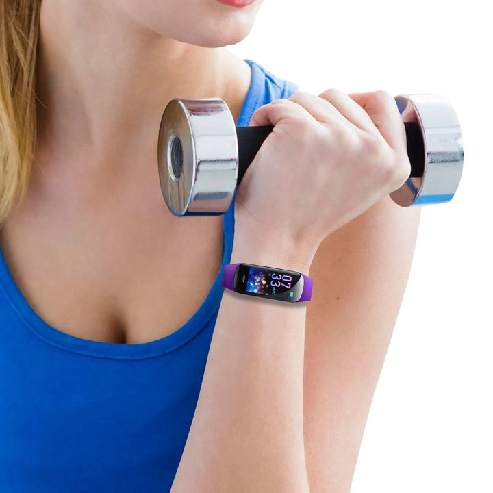 Premium Smart Fitness Watch – Heart Rate, Blood Pressure, Step Counting, Sleep Monitoring, Sports Tracker, Bluetooth, Multi-Sport Mode for Men & Women, Waterproof Wristband