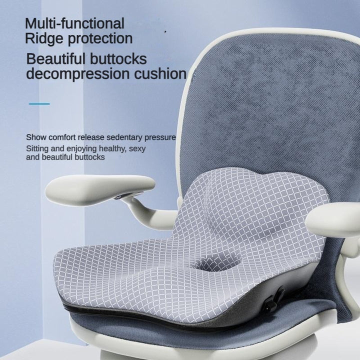 Product Description: Premium Coccyx Memory Foam Orthopedic Pillow – Tailbone & Hemorrhoid Pain Relief Seat Cushion for Office
