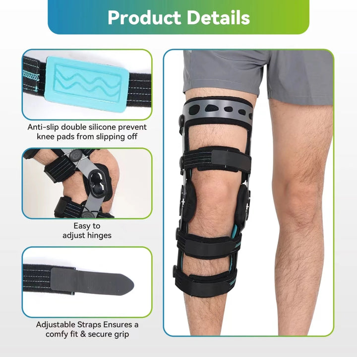 Premium Unloader Knee Brace for Arthritis Pain Relief, Osteoarthritis Support, Adjustable ROM Stabilizer, Post-Surgical 