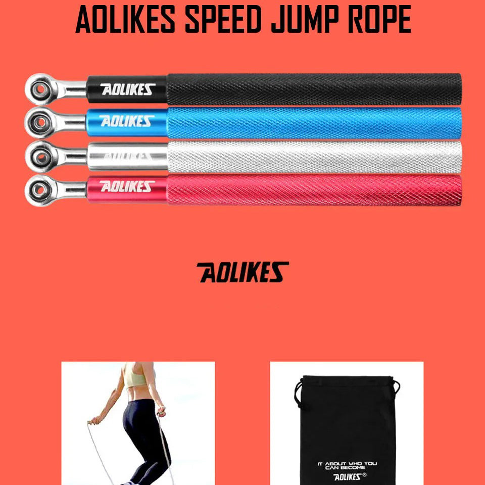 Premium Crossfit Jump Rope – Professional Speed Skipping Rope for MMA, Boxing, Fitness Training, Weight Loss, Adjustable PVC Coated Steel Wire Cable, Durable Aluminum Handles, Fast Bearings for Double Unders & High-Tempo Workouts