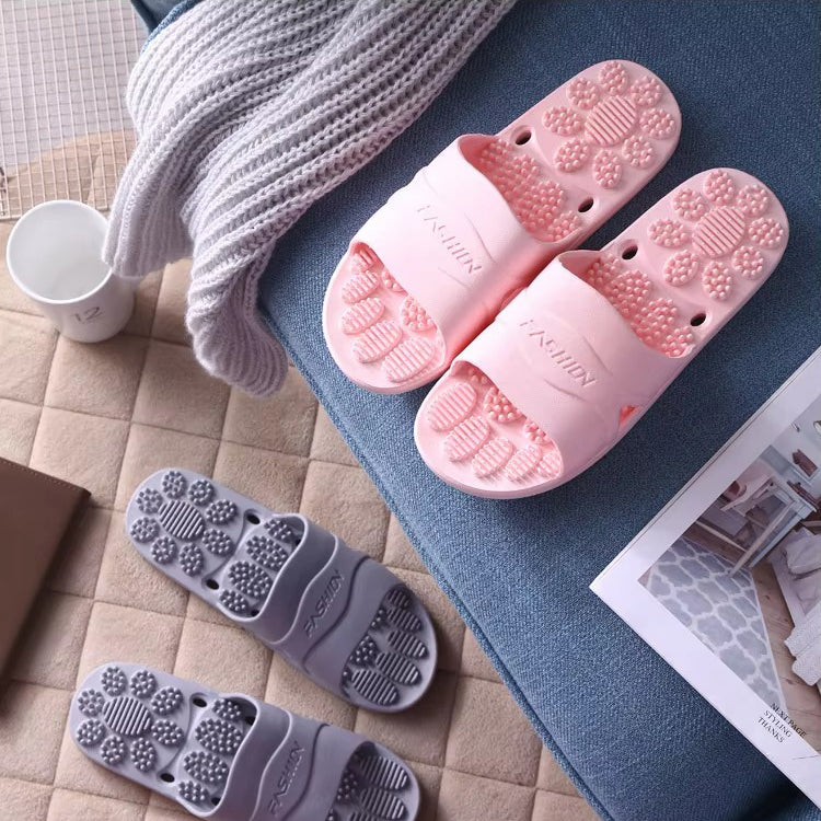 Premium Extra Large Acupoint Massage Slippers – Non-Slip Hollow Design for Indoor Home and Bathroom Use, Comfortable Sole Support for Men and Women, Ideal for Relaxation and Foot Therapy
