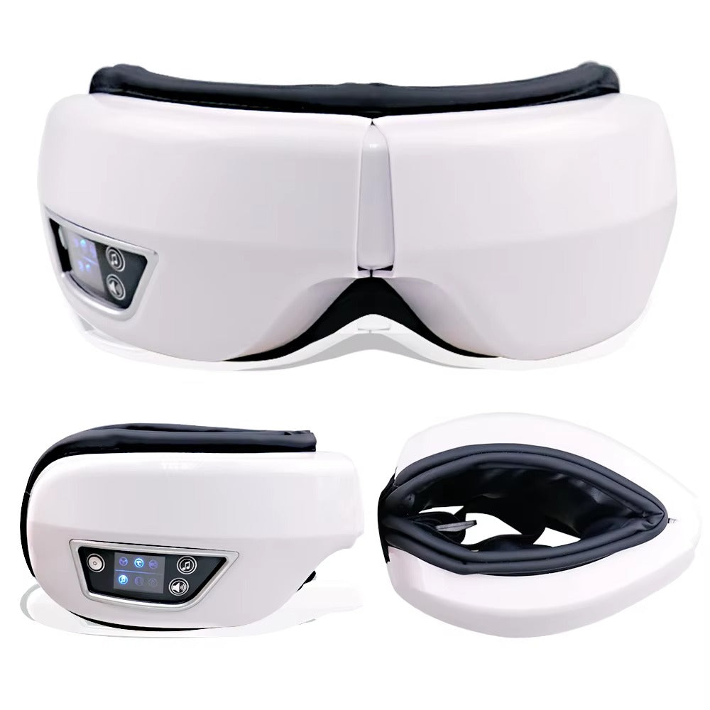 Premium Foldable Eye Massager – Vibration Airbag Pressure with Hot Compress and Bluetooth Music, Relieves Eye Fatigue and Enhances Relaxation, Four Adjustable Modes for Personalized Eye Care