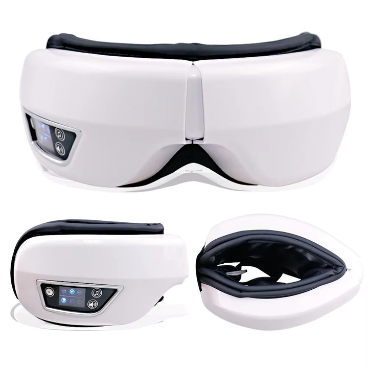 Premium Foldable Eye Massager – Vibration Airbag Pressure with Hot Compress and Bluetooth Music, Relieves Eye Fatigue and Enhances Relaxation, Four Adjustable Modes for Personalized Eye Care