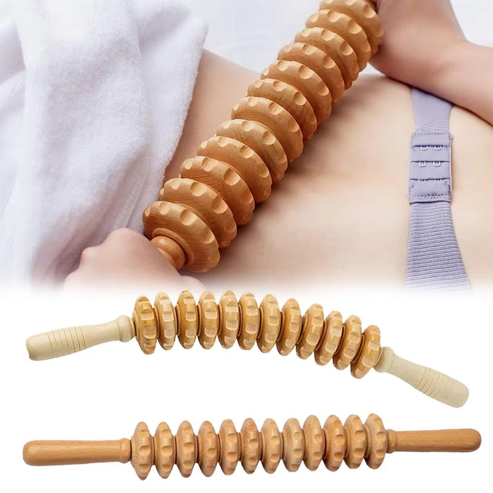 Premium Wooden Therapy Massage Tools – Complete Set for Body Shaping, Anti-Cellulite, Lymphatic Drainage, and Waist Sculpting, Ergonomic Design for Professional and Home Use