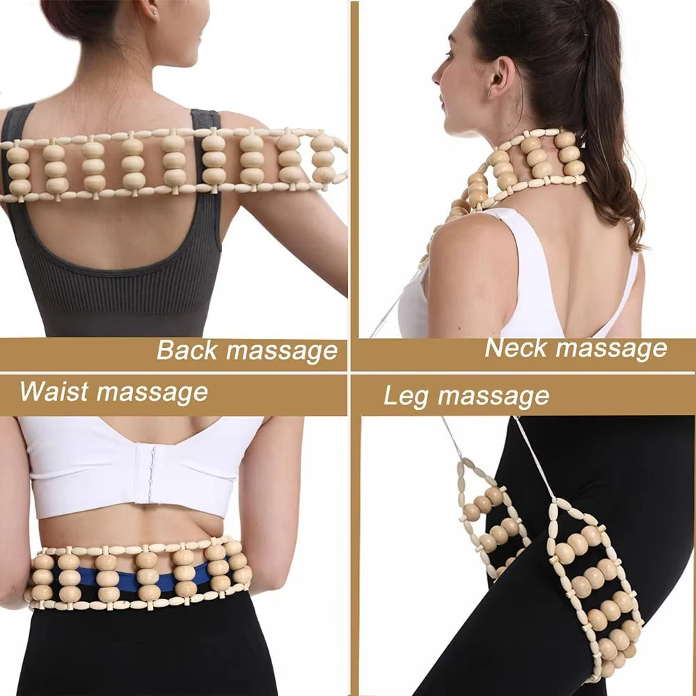 Premium Wooden Therapy Massage Tools – Complete Set for Body Shaping, Anti-Cellulite, Lymphatic Drainage, and Waist Sculpting, Ergonomic Design for Professional and Home Use