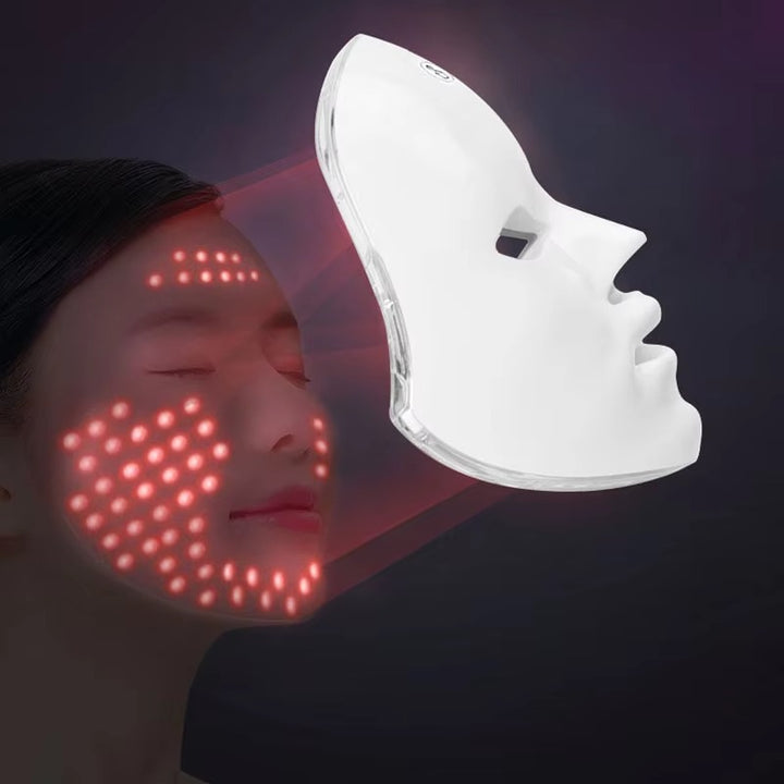 Premium LED Facial and Neck Rejuvenation Machine – Skin Rejuvenation Massager for Anti-Aging, Wrinkle Reduction, and Skin Tightening with Advanced Light Therapy