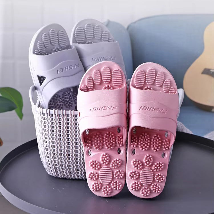 Premium Extra Large Acupoint Massage Slippers – Non-Slip Hollow Design for Indoor Home and Bathroom Use, Comfortable Sole Support for Men and Women, Ideal for Relaxation and Foot Therapy