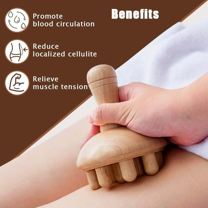 Premium Wooden Therapy Massage Tools – Complete Set for Body Shaping, Anti-Cellulite, Lymphatic Drainage, and Waist Sculpting, Ergonomic Design for Professional and Home Use