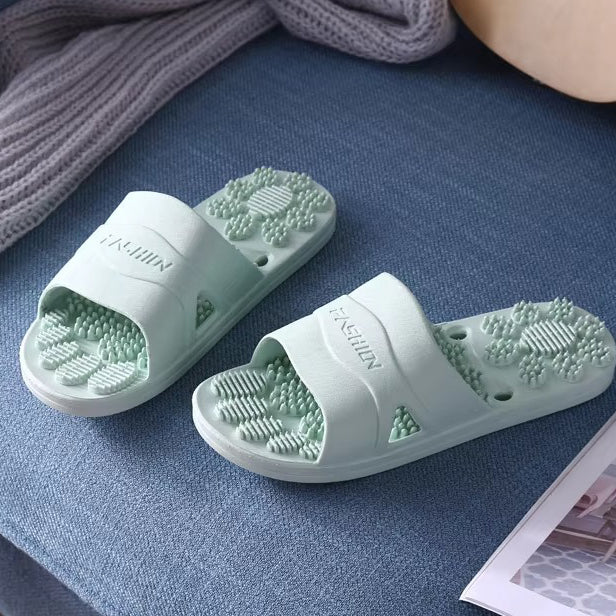 Premium Extra Large Acupoint Massage Slippers – Non-Slip Hollow Design for Indoor Home and Bathroom Use, Comfortable Sole Support for Men and Women, Ideal for Relaxation and Foot Therapy