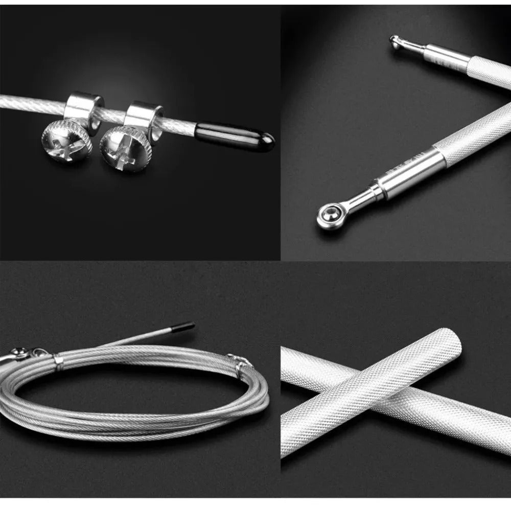 Premium Sports Jump Rope for Adults – 3m Adjustable Steel Wire Rope for Fitness, Weight Loss, and Physical Education, Durable Aluminum Handles, Ideal for College Entrance Exam Training and Endurance Workouts
